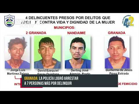 Policía de Granada no da tregua a hombres que abusen o agredan a las mujeres - Nicaragua