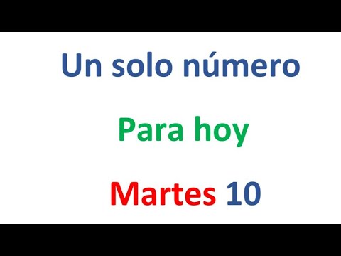 Un solo número para hoy Martes 10 de septiembre, El campeón de los números