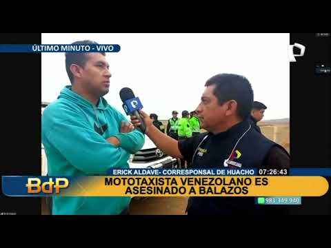 Huacho: asesinan de cuatro balazos a mototaxista venezolano