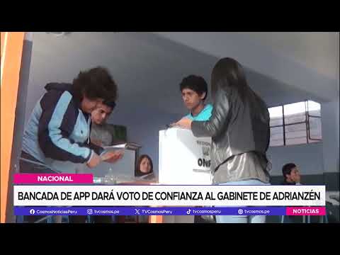 Nacional: Bancada de APP dará voto de confianza al gabinete de Adrianzén