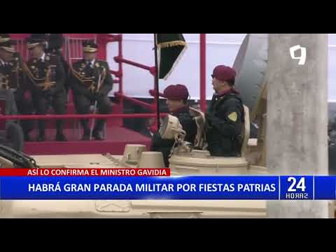 Ministro Gavidia informó que este año regresa parada militar por Fiestas Patrias
