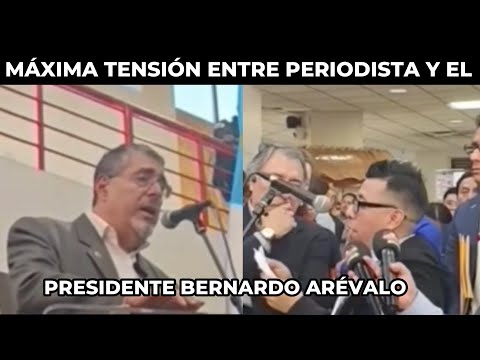 BERNARDO ARÉVALO ES CONFRONTADO POR UN PERIODISTA ANTE RECICLAJE DE FUNCIONARIOS GUATEMALA