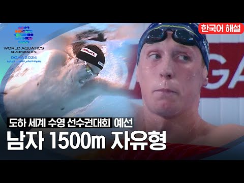 [2024 도하 세계수영선수권대회] 남자 1500m 자유형 | 예선