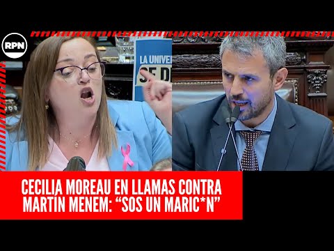 Cecilia Moreau EN LLAMAS contra MARTÍN MENEM: SOS UN MARIC*N