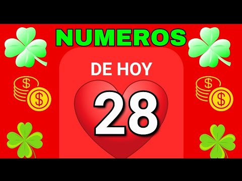 NÚMEROS DE LA SUERTE PARA HOY 28  NÚMEROS RECOMENDADOS PARA HOY 28 DE SEPTIEMBRE  2024