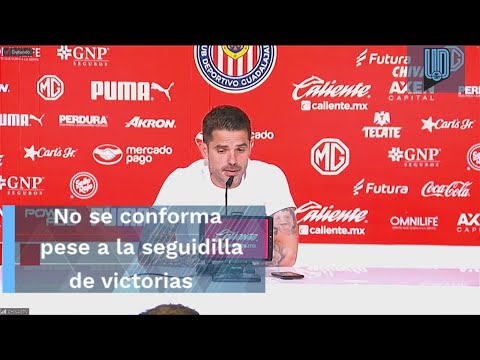 Fernando Gago no está satisfecho pese a la seguidilla de victorias de Chivas