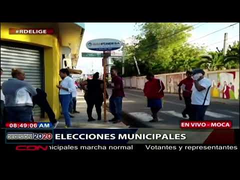 Proceso electoral se desarrolla con normalidad en Moca