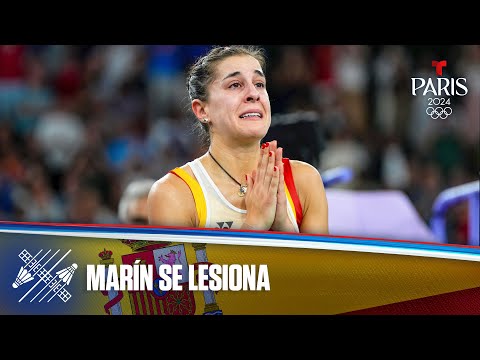 La española Carolina Marín se despide ovacionada tras lesión | Juegos Olímpicos París 2024