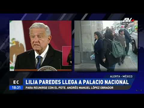 Lilia Paredes llega a Palacio Nacional para reunirse con presidente de México