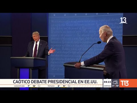 Un debate caótico: el análisis tras el cara a cara entre Donald Trump y Joe Biden