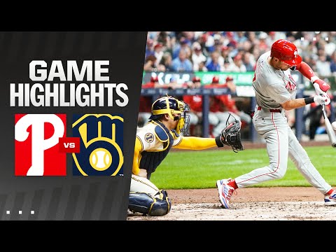 Phillies vs. Brewers Game Highlights (9/16/24) | MLB Highlights