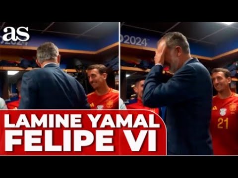 El FRENAZO VIRAL del REY tras saludar a LAMINE YAMAL: la escena es muy top