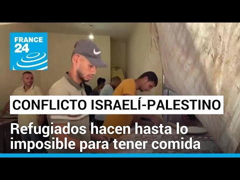 Gaza: una improvisada fábrica de galletas para hacer frente a la crisis de hambre • FRANCE 24