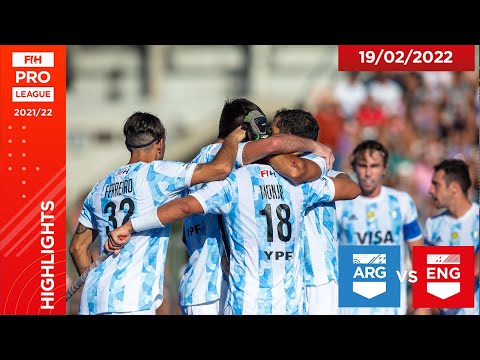 Field Hockey 🏑 FIH Hockey Pro League Season 3: Argentina vs England (Men), Game 1 highlights