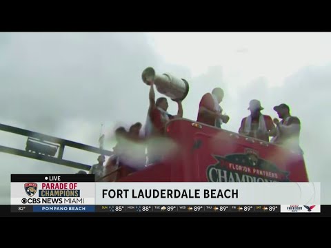 Stanley Cup makes its appearance at Florida Panthers' Parade of Champions