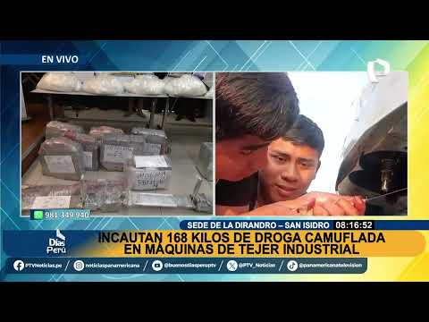 BDP incautan 125 kilos de droga camuflada en máquinas de tejer industrial1