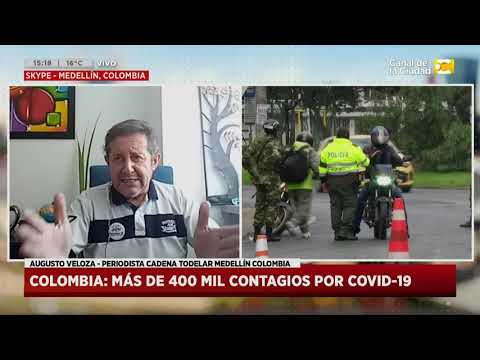 Coronavirus en Colombia: superó los 400 mil infectados y los 13 mil muertos en Hoy Nos Toca