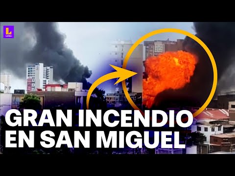 San Miguel: Almacén de productos químicos se incendia y el fuego se ve en varios distritos de Lima