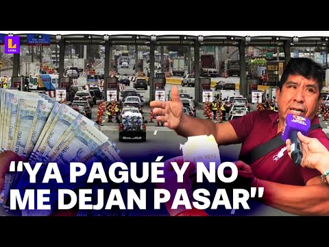 Caos en la Panamericana Sur: Conductores se molestan y protestan contra alza del precio del peaje
