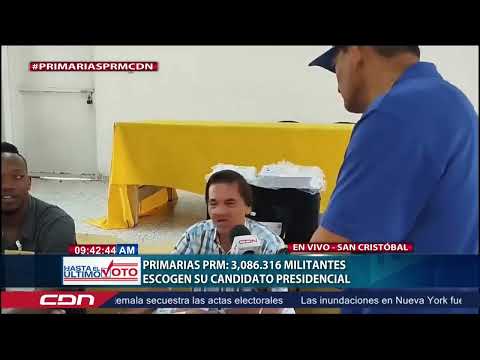 Primarias PRM 80,837 votan en San Cristóbal