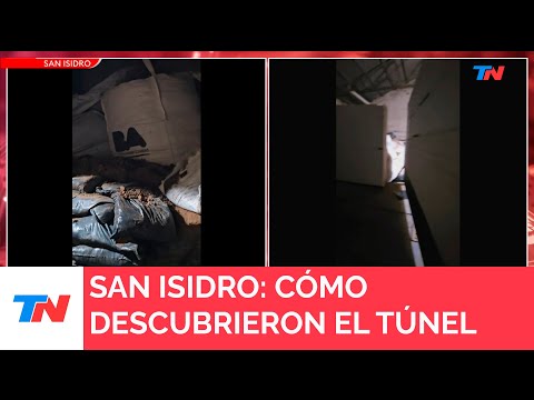 SAN ISIDRO: El túnel que encontró un repartidor y evitó otro robo del siglo