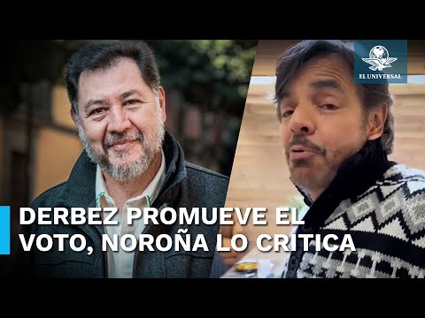 Fernández Noroña se lanza contra Derbez: “estás teniendo problemas de capacidad mental”, le dice
