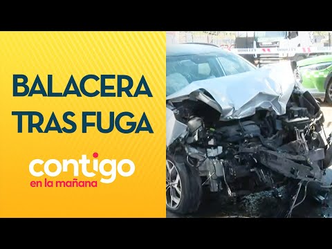 BALACERA tras fuga de auto en fiscalización en La Pintana - Contigo en la Mañana
