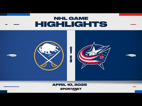 NHL Highlights | Sabres vs. Blue Jackets - April 10, 2025