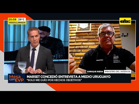 Sebastián Marset concedió entrevista a medio uruguayo