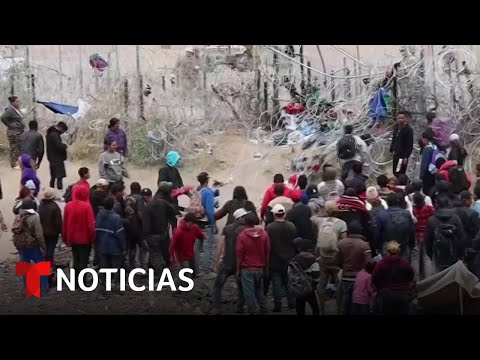 Migrantes enfrentan procesos criminales por cruce masivo donde hubo agresiones | Noticias Telemundo