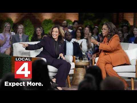 VP Kamala Harris brings star power to campaign trail with Oprah Winfrey in Metro Detroit