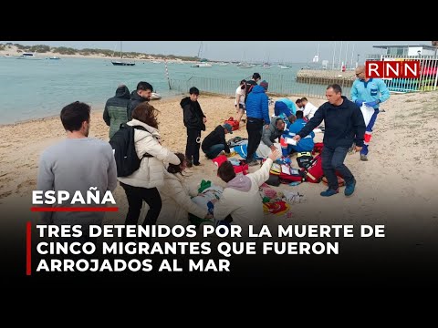Tres detenidos por la muerte de cinco migrantes que fueron arrojados al mar
