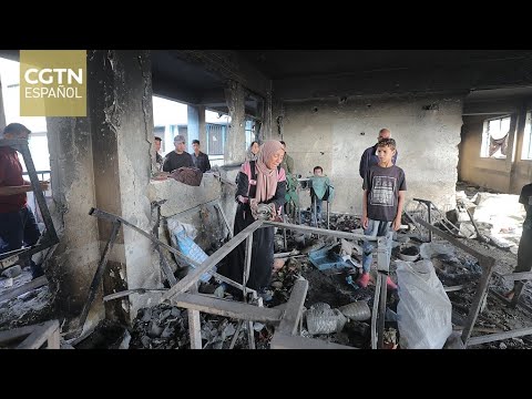 Al menos 20 personas pierden la vida después de ataque aéreo israelí en una escuela en Nuseirat.