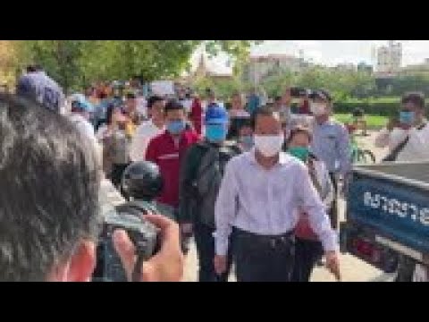 Cambodian labour leader arrested for comments
