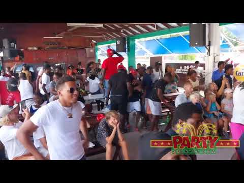 Reaction of fans at Wayne's Bar in Carriacou during the penalty shoot out between Argentina & France
