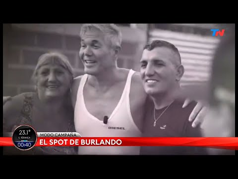Fernando Burlando visitó un barrio popular y lanzó su candidatura en musculosa, short y ojotas
