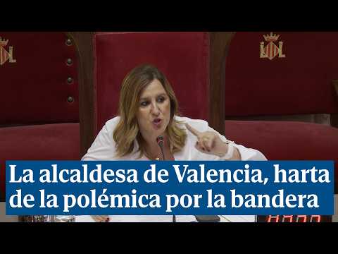 La alcaldesa de Valencia zanja la polémica sobre la bandera LGTBI: ¡No soy homófoba, ya está bien!