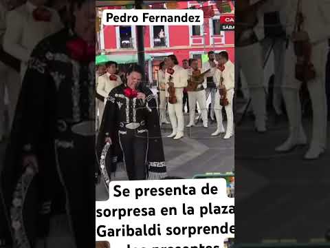 Pedro Fernández se presenta de forma sorpresiva en la plaza Garibaldi sorprendiendo a los presentes