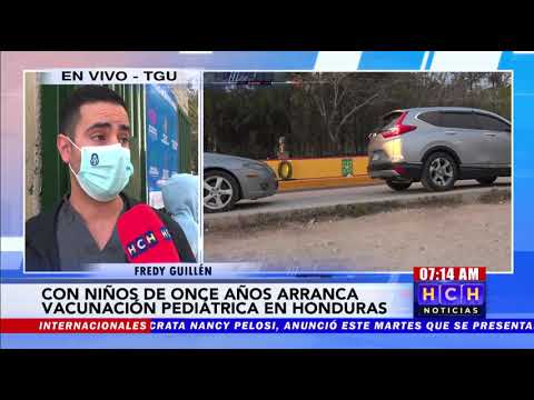 ¡Con primer lote! 54 mil niños recibirán vacuna anticovid en Honduras