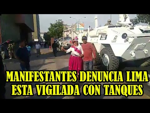 PUNEÑA SE HACE RESPETAR EN LA CAPITAL PERUANA QUIEN PIDE PARAR LA REPR3SIÓN POLICIAL..