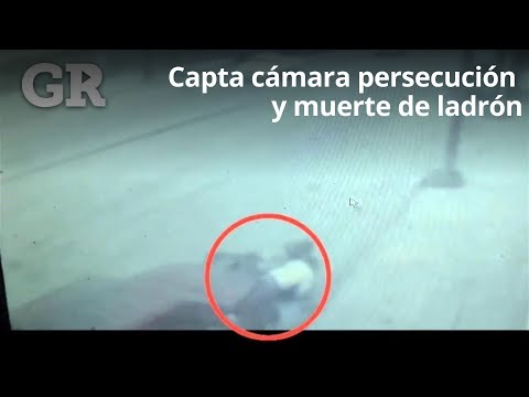 Capta cámara persecución y muerte de ladrón | Monterrey