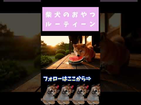 柴犬のおやつルーティーン #shorts