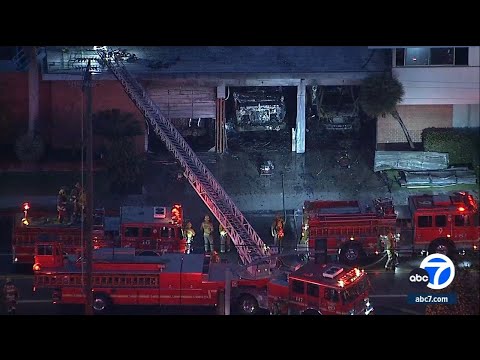 Fire damages fire station in Huntington Park