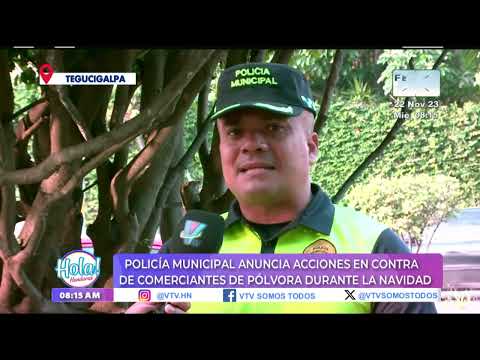 Tegucigalpa: Policía Municipal anuncia acciones contra vendedores de pólvora