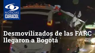Desmovilizados de las FARC de la Orinoquía llegaron a Bogotá