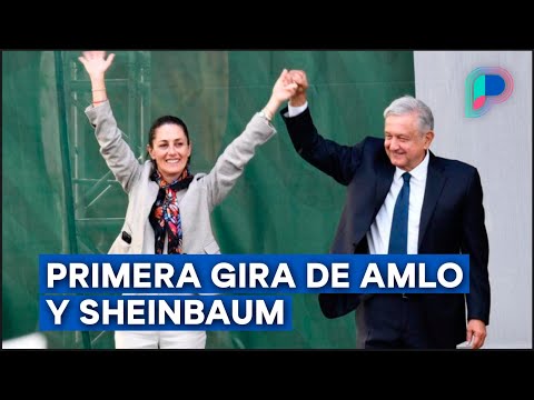 Crónica de la primera gira de AMLO y Claudia Sheinbaum rumbo a la transición de gobierno