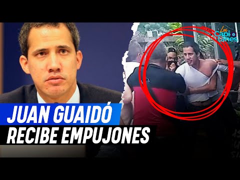 Juan Guaidó recibe EMPUJONES y GOMPES durante visita al oeste de Venezuela