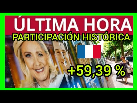 #ÚLTIMAHORA - PARTICIPACIÓN DEL 59,39% en Francia - MÁXIMOS DESDE 1986