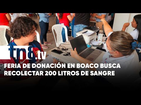 Feria de donación de sangre atrae gran participación en Boaco