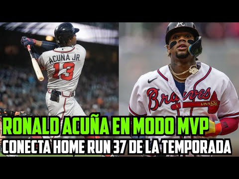 Ronald Acuña conecta su cuadrangular 37 y está a punto de hacer historia con el 40 - 40 - Acuña